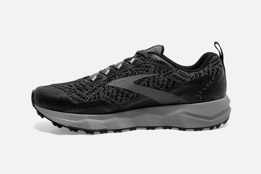 Brooks Running Shoes Mens Black/Grey - Divide Trail - 8204-BLPWT